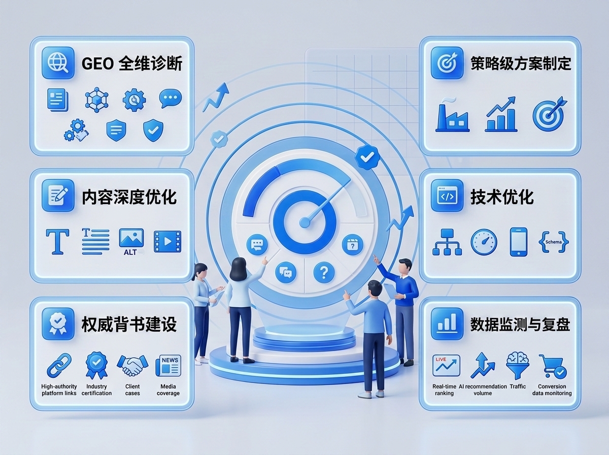 极客 GEO 优化服务全链路交付流程